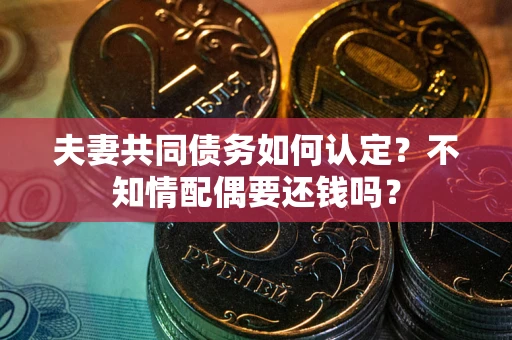 北京夫妻共同债务如何认定？不知情配偶要还钱吗？