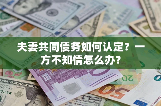 北京夫妻共同债务如何认定？一方不知情怎么办？