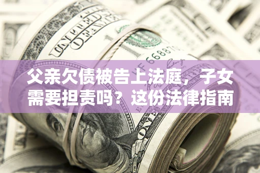 北京父亲欠债被告上法庭，子女需要担责吗？这份法律指南必须看完