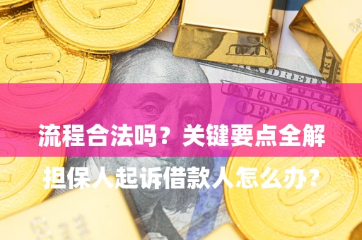 北京

担保人起诉借款人怎么办？流程合法吗？关键要点全解析